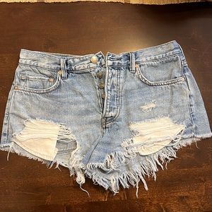Free People x We The Free Loving Good Vibrations Shorts Size 27